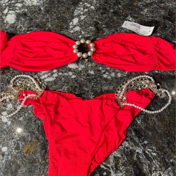 NWT beach bunny bikini Gimme More bandeau XL set - Picture 1 of 12